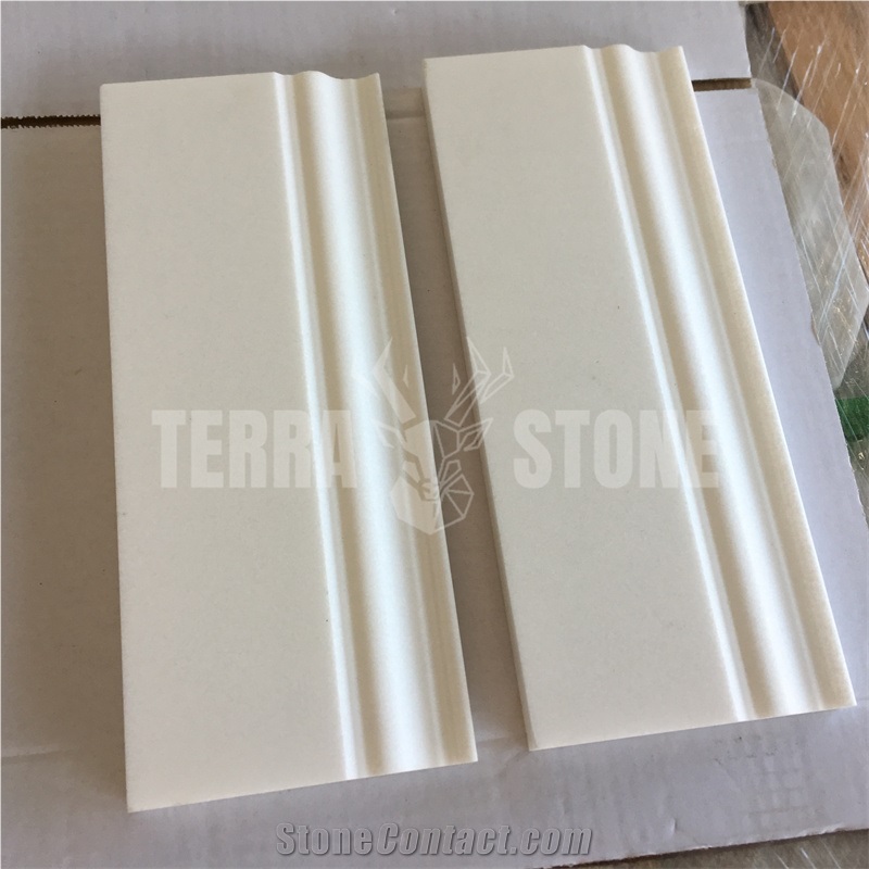 Thassos White Marble Baseboard Floor Trim Stone Molding