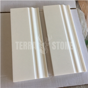 Thassos White Marble Baseboard Floor Trim Stone Molding