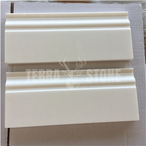 Thassos White Marble Baseboard Floor Trim Stone Molding