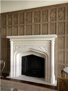 Gorthic Limestone Fireplace Mantel Gorthic Limestone Fireplace Mantel