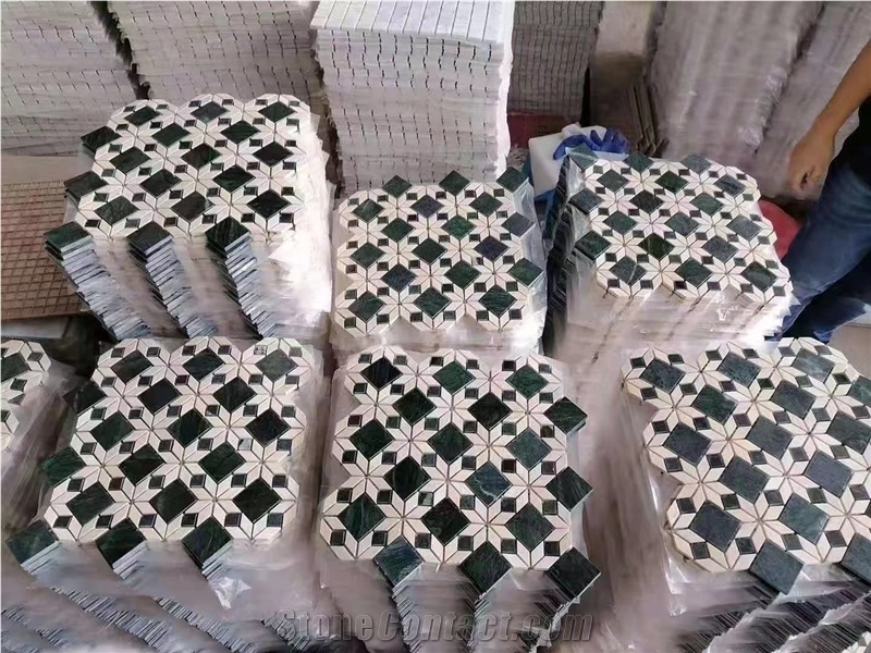 Green Marble Interior Mosaic Tiles
