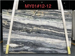 High Quality Polished Ancient Wood Grain Marble For Table