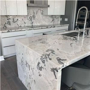 High Quality Polished Caribbean Island Marble Countertop High Quality Polished Caribbean Island Marble Countertop