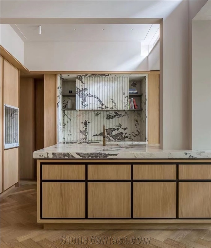 High Quality Polished Caribbean Island Marble Countertop
