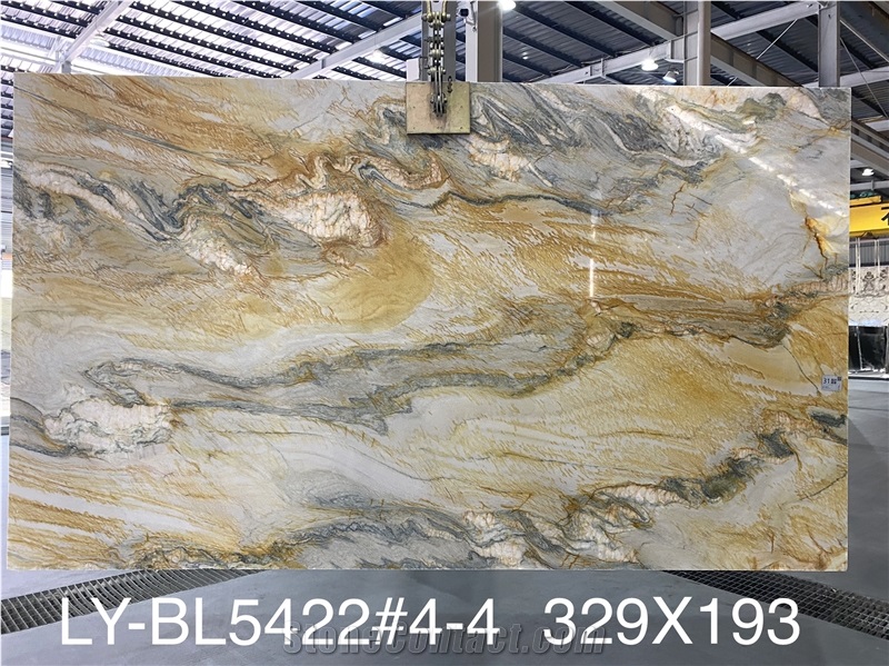 High Quality Polished Macaubas Fantasy Quartzite