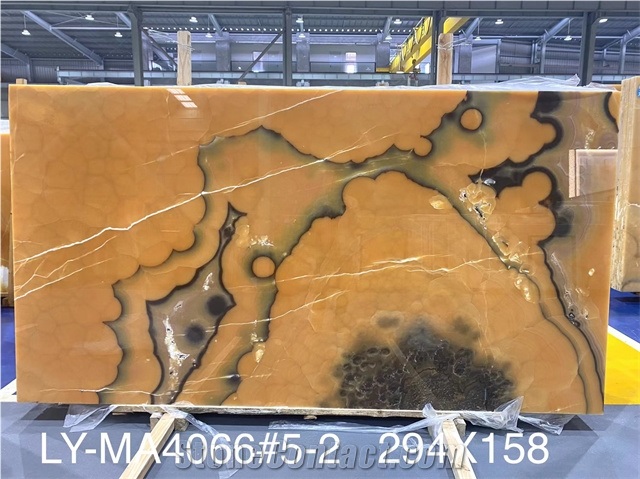 New Arrival Polished Agate Onyx Orange Onyx Slabs