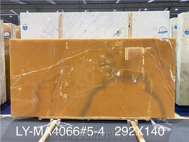 New Arrival Polished Agate Onyx Orange Onyx Slabs