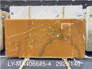 New Arrival Polished Agate Onyx Orange Onyx Slabs