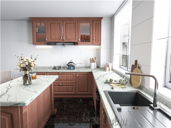 Calacatta Classic MS8816-6 Quartz Slabs