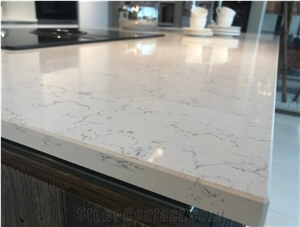 Calacatta Quartz Top Round Table Top