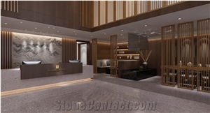 Concrete Grey Terrazzo Cement Floor Commercial Solid Surface
