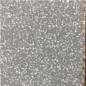 Medium Grey Terrazzo Middle Grey Small Rock Terrazzo