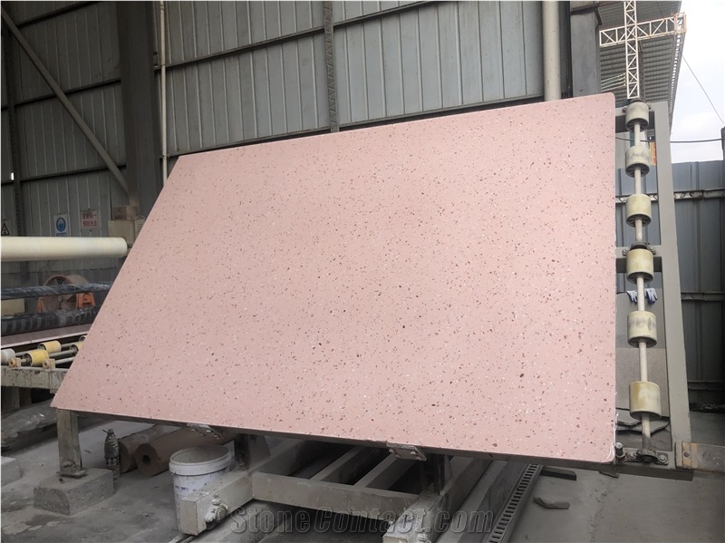 Middle East Pink Terrazzo Wholesale Terrazzo White Stone