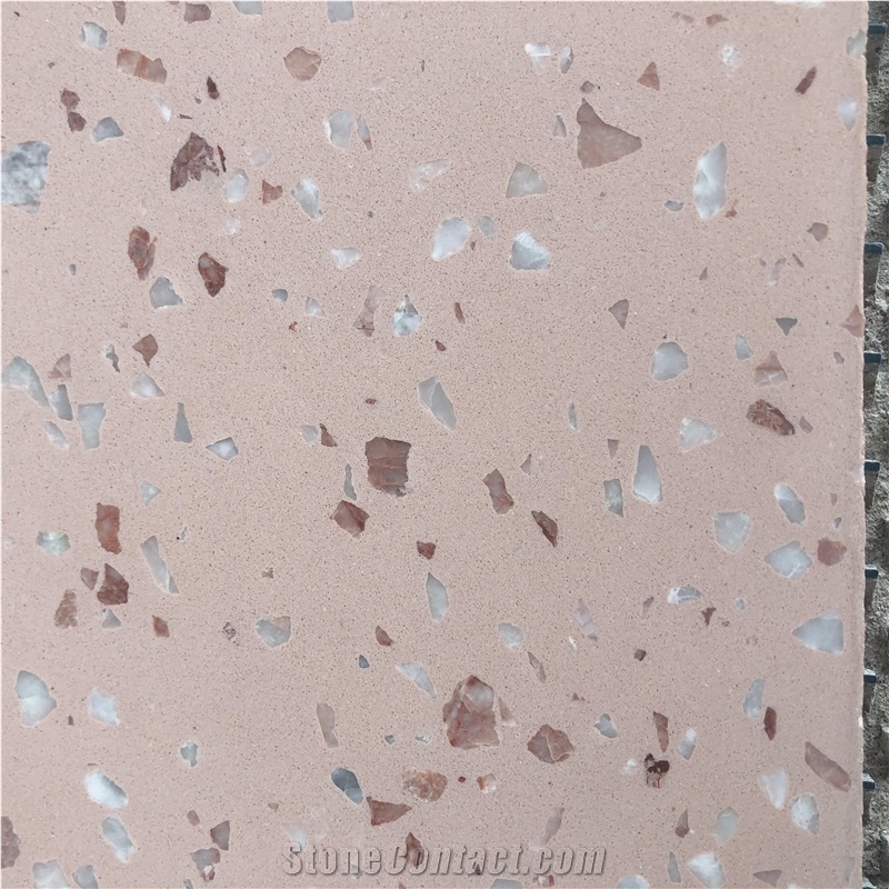Middle East Pink Terrazzo Wholesale Terrazzo White Stone