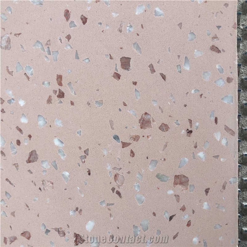 Middle East Pink Terrazzo Wholesale Terrazzo White Stone