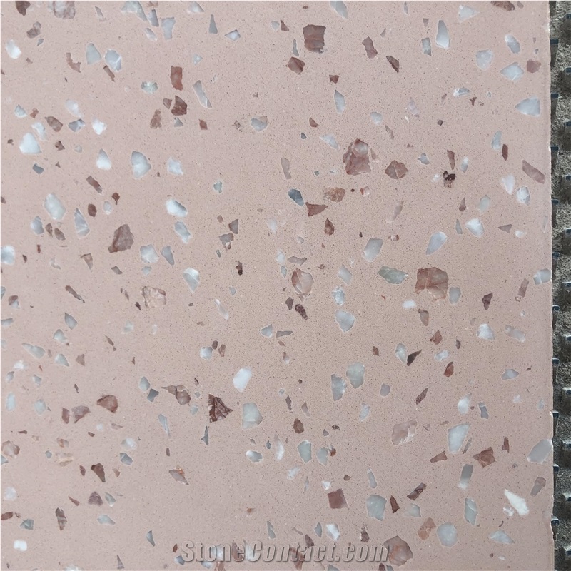 Middle East Pink Terrazzo Wholesale Terrazzo White Stone