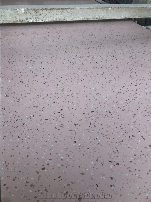 Middle East Pink Terrazzo Wholesale Terrazzo White Stone