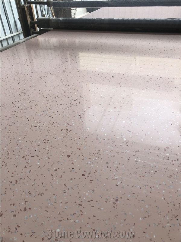 Middle East Pink Terrazzo Wholesale Terrazzo White Stone