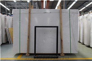 Royal White Terrazzo White Marble Resin Agglomerate Cement