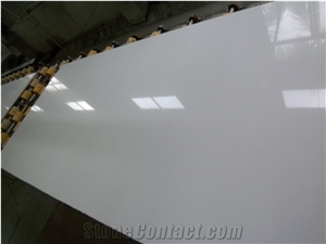 Super Pure White Quartz Artificial Marble Engineer Stone