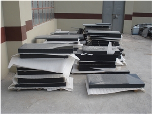 Absolute Shanxi Black Granite Slant Headstone Gravestone