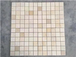 Beige Marble Dark Emperador Light Emperador Squre Mosaic