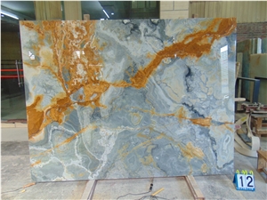 Blue Grey Onyx Slab