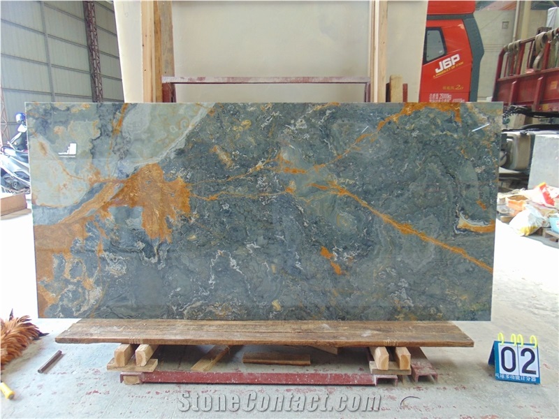 Blue Grey Onyx Slab
