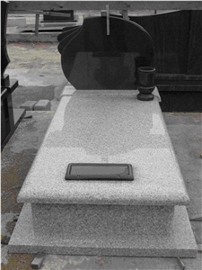 G603 Light Grey Granite Monuments/Headstone With Angels