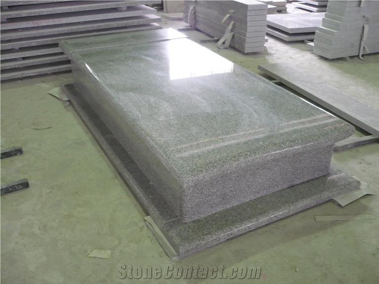 G603 Light Grey Granite Upright Monument Tombstone