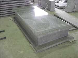 G603 Light Grey Granite Upright Monument Tombstone