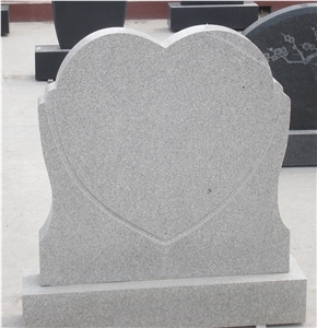 G603 Light Grey Granite Upright Monument Tombstone