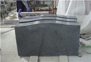 G654 Dark Granite Monument Tombstone Headstone Gravestone