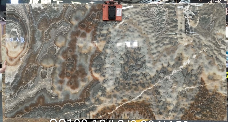 Grey Onyx Slab A Grade Cross Cut