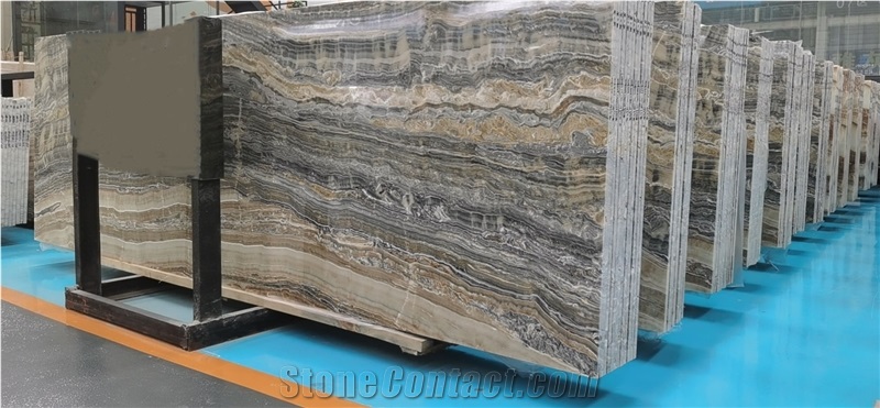 Grey Onyx Slab-Dark Color Slab