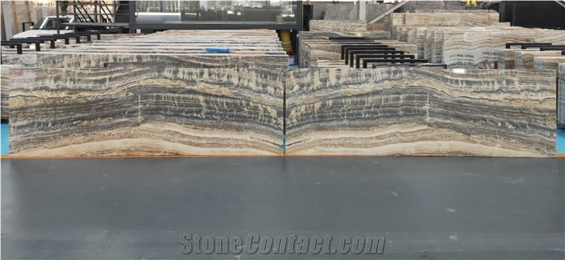 Grey Onyx Slab-Dark Color Slab