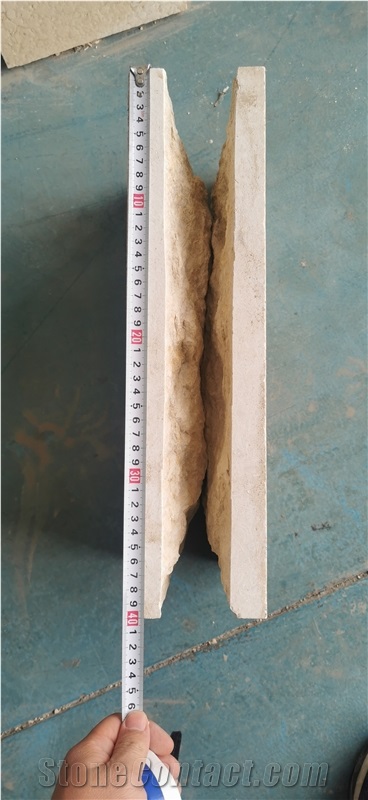 Imperial Beige Marble Mushroom Tile Natural Split Finish