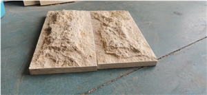 Imperial Beige Marble Mushroom Tile Natural Split Finish