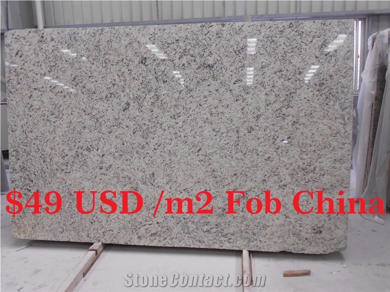 New Kashmir White Granite River White Granite Cotton White