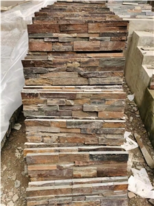 Rusty Slate Exterior Ledger Stone Stacked Stone Rock Veneer
