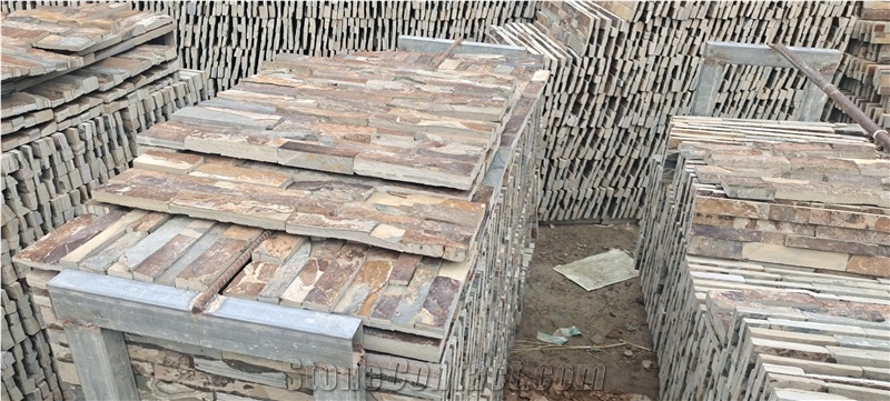 Rusty Slate Exterior Ledger Stone Stacked Stone Rock Veneer