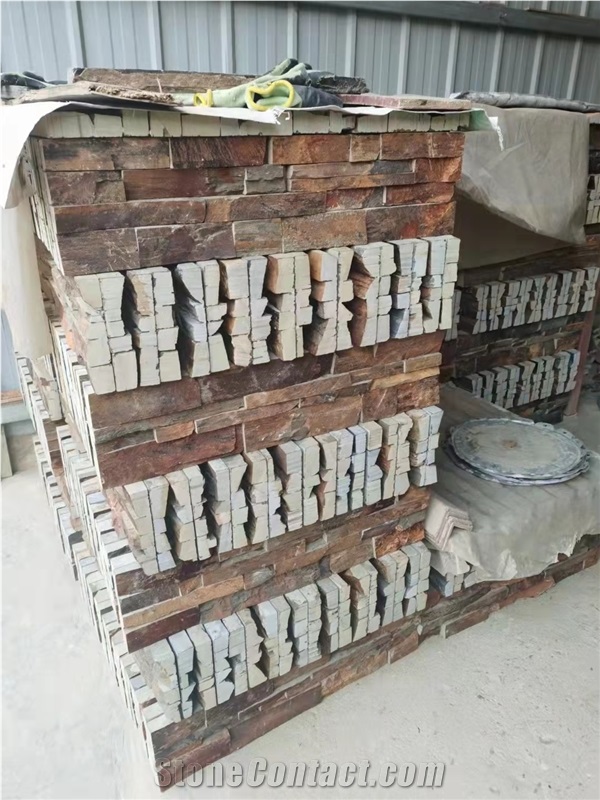 Rusty Slate Exterior Ledger Stone Stacked Stone Rock Veneer