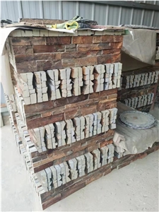 Rusty Slate Exterior Ledger Stone Stacked Stone Rock Veneer