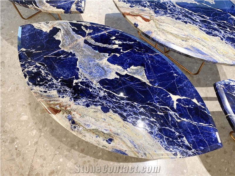 Sodalite Blue Granite Painting Mosaic Art Work