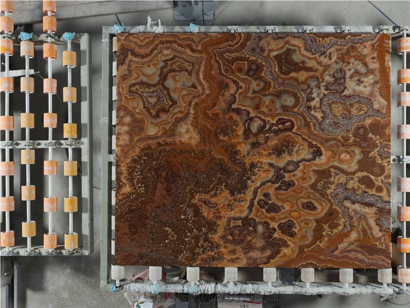 Turkish Tiger Onyx Red Onyx Slab