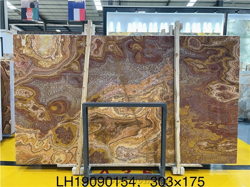 Turkish Tiger Onyx Red Onyx Slab