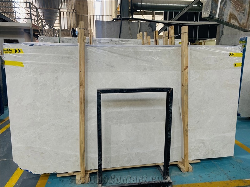 Van Gogh Turkish Abba White Marble Yabo White Marble Slab