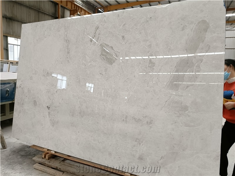 Van Gogh Turkish Abba White Marble Yabo White Marble Slab