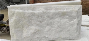 White Quartzite Mushroom Split Wall Cladding Facade
