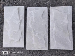 White Quartzite Mushroom Split Wall Cladding Facade
